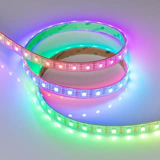 Светодиодная лента герметичная SPI-P-B60-12mm 5V RGB-PX1-BPT (12 W/m, IP66, 5060, 5m)