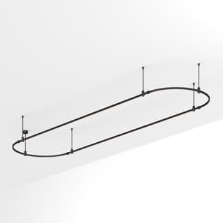 Трек ART-APRIORI-OVAL-ROD-400-4000x1000 (BK) (Arlight, IP20 Металл, 3 года)