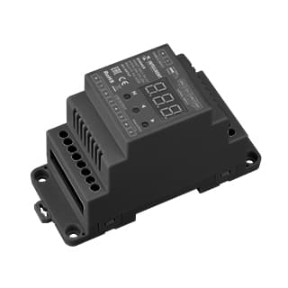 INTELLIGENT ARLIGHT Диммер SMART-DALI-104-62-ADDR-DIM-DT6-DIN Black (12-24V, 4x5A) (IARL, IP20 Пласт