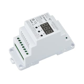 INTELLIGENT ARLIGHT Диммер SMART-DALI-104-62-ADDR-DIM-DT6-DIN White (12-24V, 4x5A) (IARL, IP20 Пласт