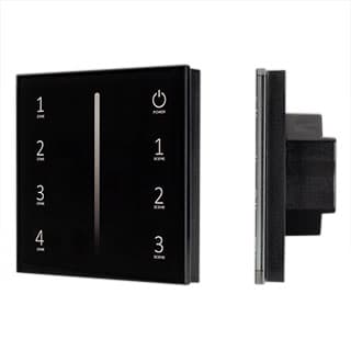 Панель Sens SMART-P41-DIM Black (230V, 0/1-10V)