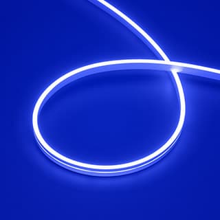 Светодиодная лента герметичная MOONLIGHT-SIDE-A168-4x10mm 24V Blue (7.2 W/m, IP65, 5m, wire x2) (Arl