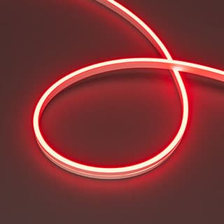Светодиодная лента герметичная MOONLIGHT-SIDE-A168-4x10mm 24V Red (7.2 W/m, IP65, 5m, wire x2) (Arli