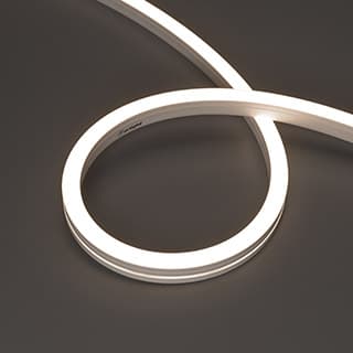 Светодиодная лента герметичная MOONLIGHT-SIDE-A140-12x17mm 24V Day4000 (9.6 W/m, IP67, 5m, wire x2) (Arlight, Боковой вывод кабеля)