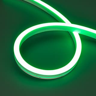 Светодиодная лента герметичная MOONLIGHT-SIDE-A140-12x17mm 24V Green (8 W/m, IP67, 5m, wire x2) (Arl