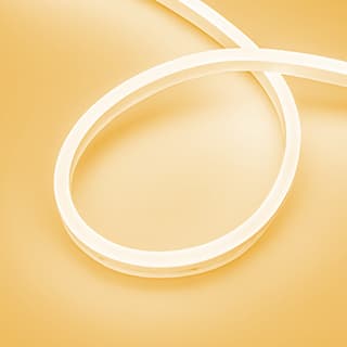 Светодиодная лента герметичная AURORA-PS-A120-16x8mm 24V Amber (10 W/m, IP65, 2835, 5m) (Arlight, Си