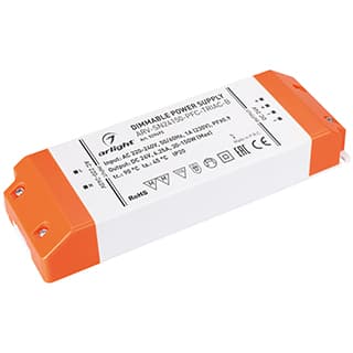 Блок питания ARV-SN24150-PFC-TRIAC-B (24V, 6.25A, 150W) (ARL, IP20 Пластик, 3 года)