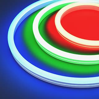 Светодиодная лента герметичная MOONLIGHT-SIDE-B84-12x24mm 24V RGB (12 W/m, IP68, 5m, wire x2) (Arlig
