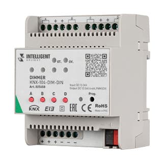 INTELLIGENT ARLIGHT Диммер KNX-104-DIM-DIN (12-24V, 4x4A) (INTELLIGENT ARLIGHT, -)