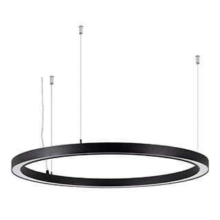 Светильник SP-CIRCLE-HANG-O3535-D1000-60W Warm3000 (RAL9005, 120 deg, 230V) IP40 LED (Arlight, Алюми