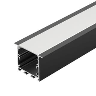 Профиль PLINTUS-FANTOM-H20-2000 BLACK (Arlight, Алюминий)