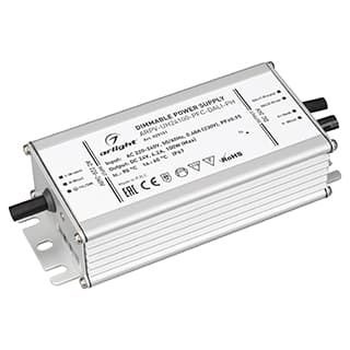 Блок питания ARPV-UH24100-PFC-DALI-PH (24V, 4.2A, 100W) (ARL, IP67 Металл, 7 лет)
