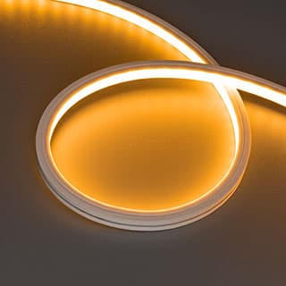 Грейзер THOR-TOP-B70-10x10mm 24V Warm1900 (15 W/m, IP67, 5m, wire x2) (Arlight, Вывод кабеля вниз)