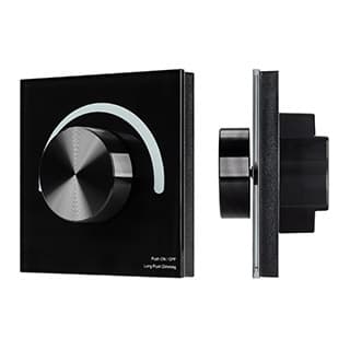 Панель SMART-P91-DIM-G-SUF Black (230V, Rotary, 2.4G) (arlight, Пластик)