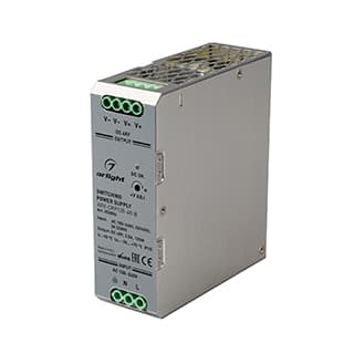 Блок питания ARV-DRP120-48-B (48V, 2.5A, 120W) (Arlight, IP20 Металл, 5 лет)