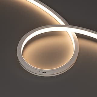 Светодиодная лента герметичная MOONLIGHT-TOP-A140-13x12mm 24V Warm3000 (9.6 W/m, IP67, 2835, 5m) (Arlight, Боковой вывод кабеля)
