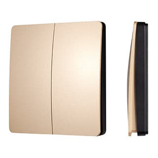 INTELLIGENT ARLIGHT Кнопочная панель KINETIC-801-22-2G-WP-SUF Gold (No battery, IP67, 433Mhz) (IARL,