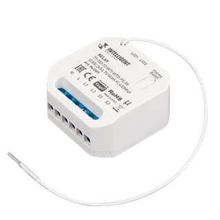 INTELLIGENT ARLIGHT Релейный модуль TY-702-72-WTI-WTO-PS-IN (230V, 2x5A, TUYA Wi-Fi, 433Mhz) (IARL, 