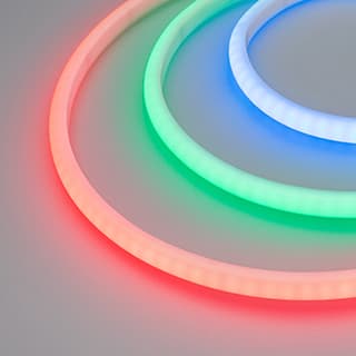 Светодиодная лента герметичная RTW-PWT-H120-13mm 24V RGB (14.4 W/m, IP68, 4040, 5m) (Arlight, Гермет