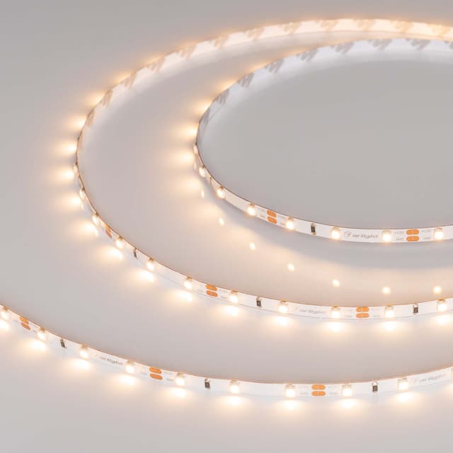 Светодиодная лента RT 2-5000 12V Warm2700 5mm (3528, 300 LED, LUX) (4.8 Вт/м, IP20)