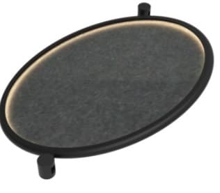 Светильник ART-APRIORI-ACOUSTIC-R1020-30W Day4000 (BK-BG, 160 deg, 48V) (Arlight, IP20 Металл, 3 год