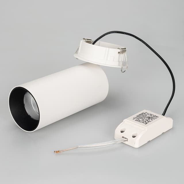 Светильник SP-POLO-BUILT-R65-8W Warm3000 (WH-BK, 40 deg) (Arlight, IP20 Металл, 5 лет)