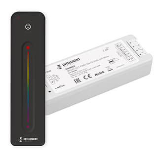 INTELLIGENT ARLIGHT Диммер SMART-SET-PWM-104-52-RGB-SUF White (12-24V, 3x4A, ПДУ LINE, 2.4G) (IARL, 