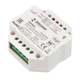 INTELLIGENT ARLIGHT Диммер SMART-0-10V-301-72-DIM-PD-IN (230V, 1x20mA, TUYA BLE, 2.4G) (IARL, IP20 П