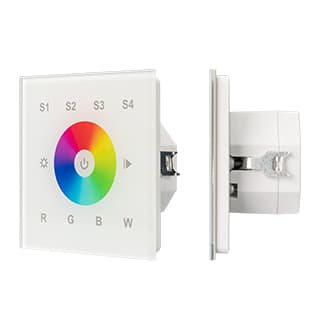 INTELLIGENT ARLIGHT Сенсорная панель DALI-901-11-1G-4SC-RGBW-DT8-IN White (BUS/230V) (IARL, IP20 Пла