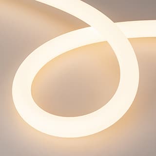 Светодиодная лента герметичная MOONLIGHT-SIDE-A336-D40mm 24V Warm2700 360deg (15 W/m, IP65, 2835, 5m