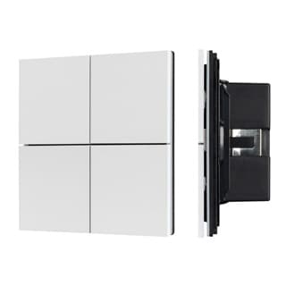 INTELLIGENT ARLIGHT Кнопочная панель KNX-304-23-IN White (BUS, Frameless) (IARL, IP20 Металл, 2 года