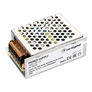 Блок питания ARS-35-24 (24V, 1.5A, 35W)