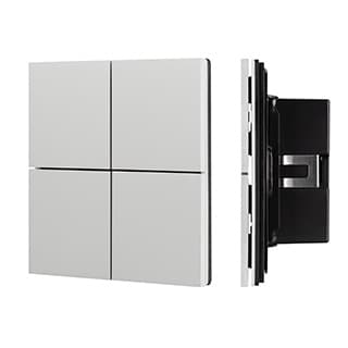 INTELLIGENT ARLIGHT Кнопочная панель KNX-304-23-IN Silver (BUS, Frameless) (IARL, IP20 Металл, 2 год