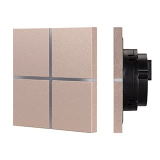 INTELLIGENT ARLIGHT Сенсорная панель KNX-304-13-IN Champagne (BUS, Frameless) (IARL, IP20 Металл, 2 