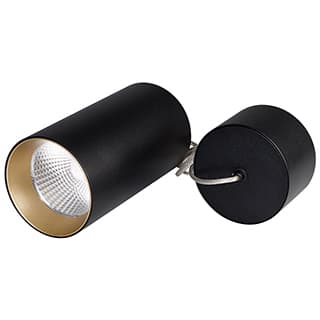 Светильник подвесной SP-POLO-R85-2-15W Day White 40deg (Black, Gold Ring) (Arlight, IP20 Металл, 3 г