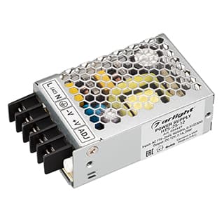 Блок питания HTS-25-12 (12V, 2.1A, 25W) (Arlight, IP20 Сетка, 3 года)
