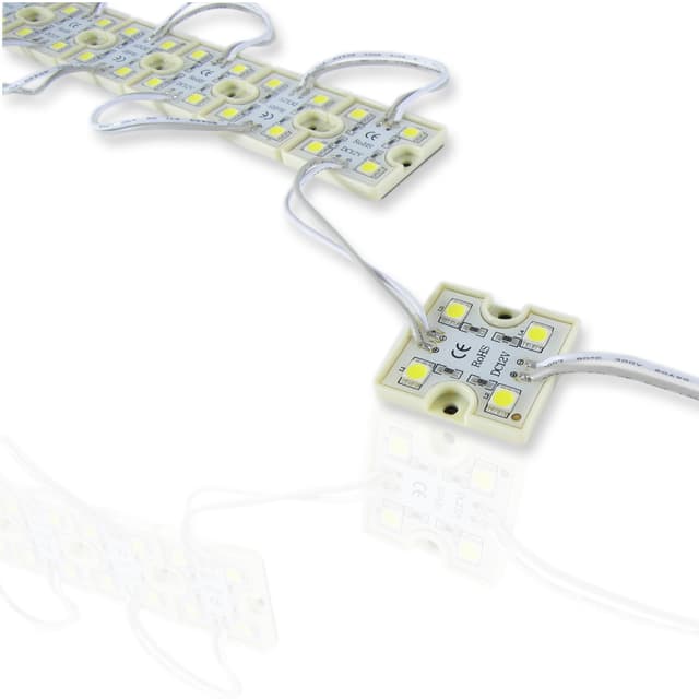 Светодиодный модуль квадратный 5050-4 (1,44W, 12V, White)