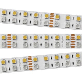 Лента RT 2-5000 24V RGB-Warm 2x2 (5060, 720 LED, LUX) (Arlight, 32 Вт/м, IP20)