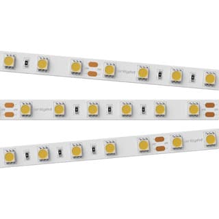 Светодиодная лента RT 2-5000 24V Warm2400 2x (5060, 300 LED, LUX) (Arlight, 14.4 Вт/м, IP20)