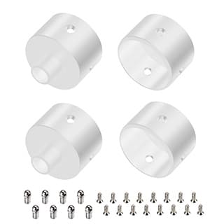 Заглушка WPH-FLEX-D22-360deg WHITE ALU с отверстием (Arlight, Металл)