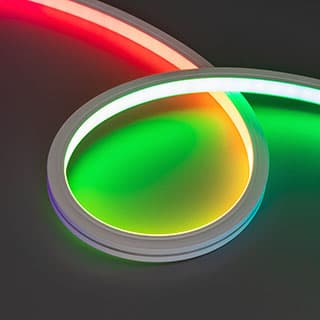 Светодиодная лента герметичная DMX MOONLIGHT-TOP-B84-13x12mm 24V RGB-PX7 (18 W/m, IP67, 5m, wire x2)