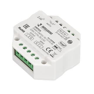 INTELLIGENT ARLIGHT Релейный модуль SMART-SWITCH-701-72-PS-IN (230V, 1x1.5A, ZB, 2.4G) (IARL, Пласти