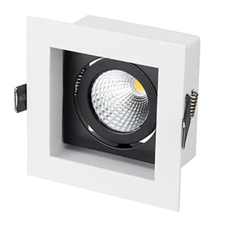 Светильник CL-KARDAN-S102x102-9W Day (WH-BK, 38 deg)
