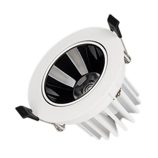 Светильник MS-FORECAST-BUILT-TURN-R102-12W Day4000 (WH-BK, 32 deg, 230V) (Arlight, IP20 Металл, 5 ле