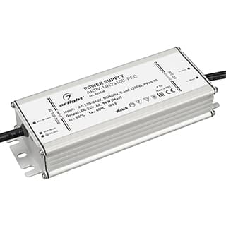 Блок питания ARPV-UH24100-PFC (24V, 4.2A, 100W) (ARL, IP67 Металл, 7 лет)