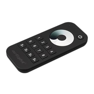 Пульт SMART-R24-DIM Black (8 зон, 2.4G) (arlight, IP20 Пластик, 5 лет)